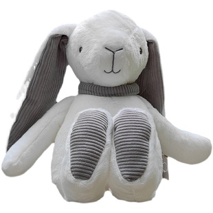 softlife原创白色小白兔子安抚玩偶儿童陪睡毛绒玩具女孩生日礼物