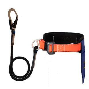 区域限制简易单腰式大钩安全带高空作业保险带耐磨施工安全绳套装