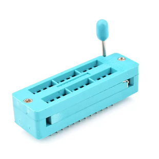 IC插座集成块单片机DIP直插8P14P16P20P24P28P40p脚芯片底座圆孔