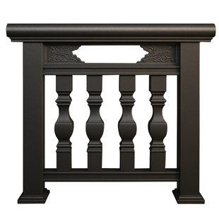 铝合金楼梯扶手仿石栏杆阳台护栏别墅露台农村自建房罗马柱铝扶手