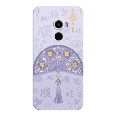 适用小米mix2手机壳送挂绳