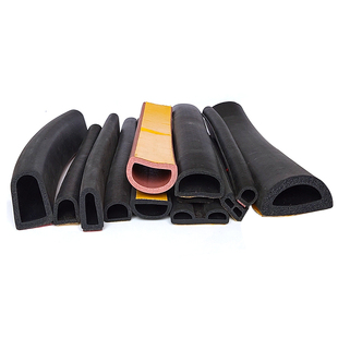 半圆中空带胶密封条小D型三元乙丙橡胶发泡条机柜门柜防撞自粘条