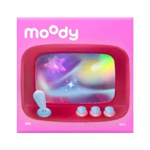 moody时光机日抛2片装美瞳自然棕色黑色大小直径彩色隐形近视眼镜