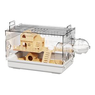 小仓鼠笼子金丝熊便宜大的超大豪华别墅专用房子亚克力透明饲养箱