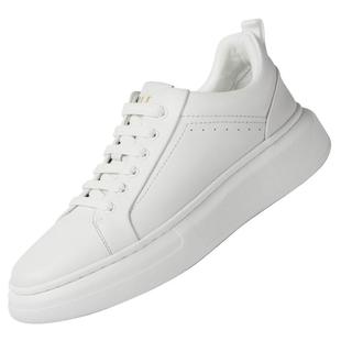 VOLO犀牛男士鞋子小白鞋男款休闲鞋真皮男鞋增高透气百搭板鞋厚底