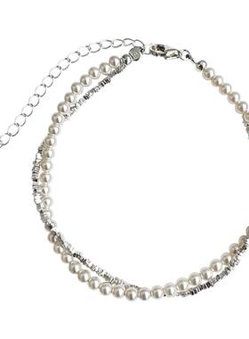 2025年新款碎银珍珠手链女生高级感气质手串轻奢小众精致闺蜜手饰