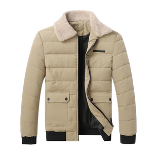 冬季棉衣男士外套潮流短款小棉袄子韩版修身羽绒棉服本命年大红色