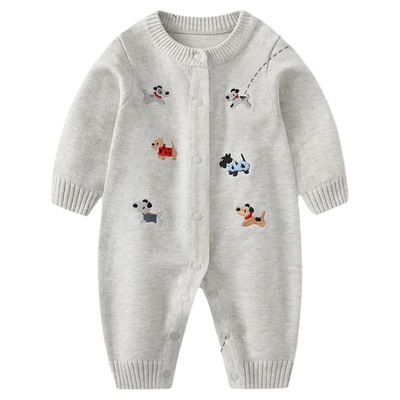 婴儿衣服秋装宝宝开衫爬服