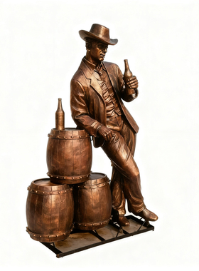 小吃街艺术雕塑定制摆件