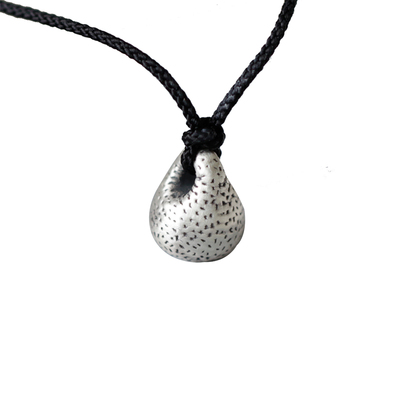 足银小秤砣项链称心如意编织吊坠