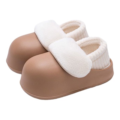 棉鞋男加绒加厚秋冬季女时尚拖鞋