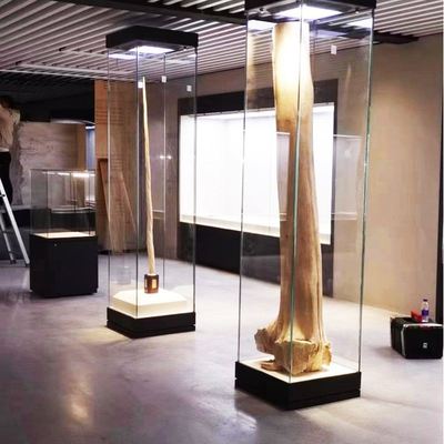 博物馆展示柜金属玻璃恒温恒湿展品精品展柜货柜定制不锈钢展示柜