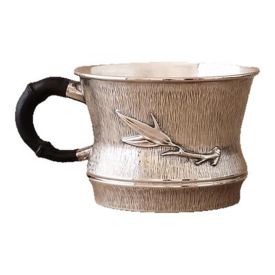 纯银时代仿竹元素马克杯咖啡杯