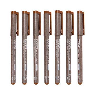 日本copic防水灰色勾线笔