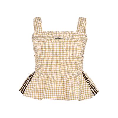 Adidas阿迪达斯三叶草女装2026夏季新款PLAID TANK休闲背心KX7036