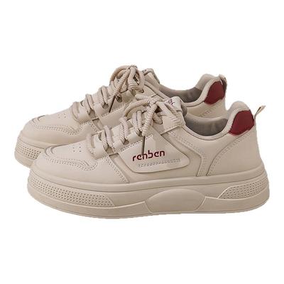 人本板鞋运动休闲厚底百搭小白鞋