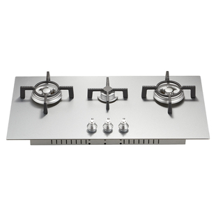 波曼登K6三眼燃气灶304不锈钢灶双眼煤气灶家用嵌入式日式多头炉