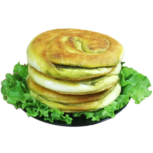 甘肃传统美食特产油锅盔平凉地方小吃特色苦豆饼零食手工馍馍2个