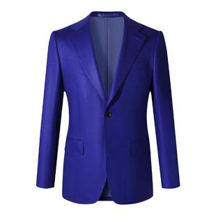 【卓雅系列】1881进口面料 280G法兰绒羊毛休闲皇室蓝西服套装男