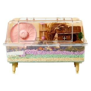 洁西60仓鼠笼金丝熊笼子星空透明笼专用超大空间造景别墅基础用品