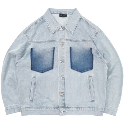 THEWIZBRAND水洗牛仔夹克
