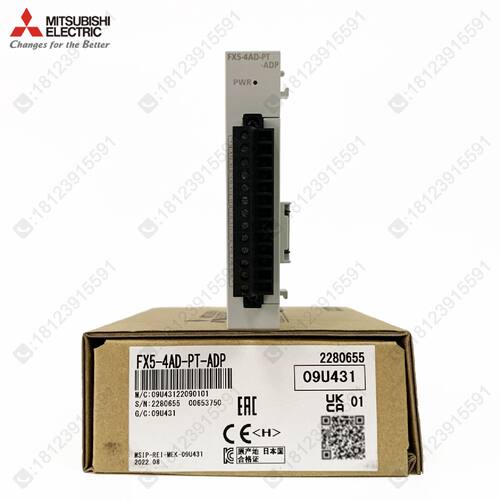 议价三菱PLC温度模块 FX5-4AD-PT-ADP 4路热电阻 适用于FX5U/5UC/