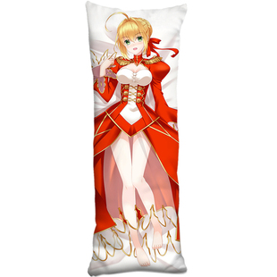 尼禄等身抱枕套fate樱红Saber魔神冲田总司靠枕fgo动漫二次元周边