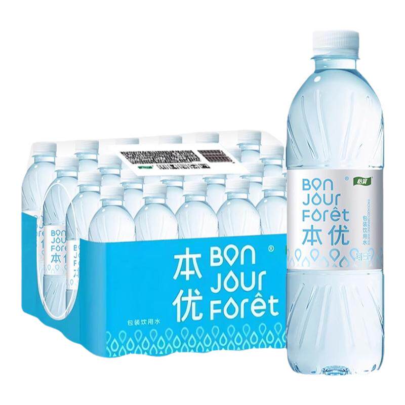 怡宝本优饮用水555ml*24瓶整箱批特价小瓶办公家庭非矿泉水纯净水