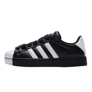 Adidas阿迪达斯 Superstar ST 贝壳头拼色黑白熊猫低帮板鞋JR7444