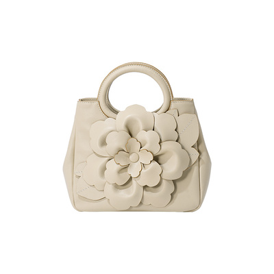 BAMPO半坡头层牛皮手提包