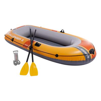 加厚双人充气船皮划艇钓鱼船抗洪