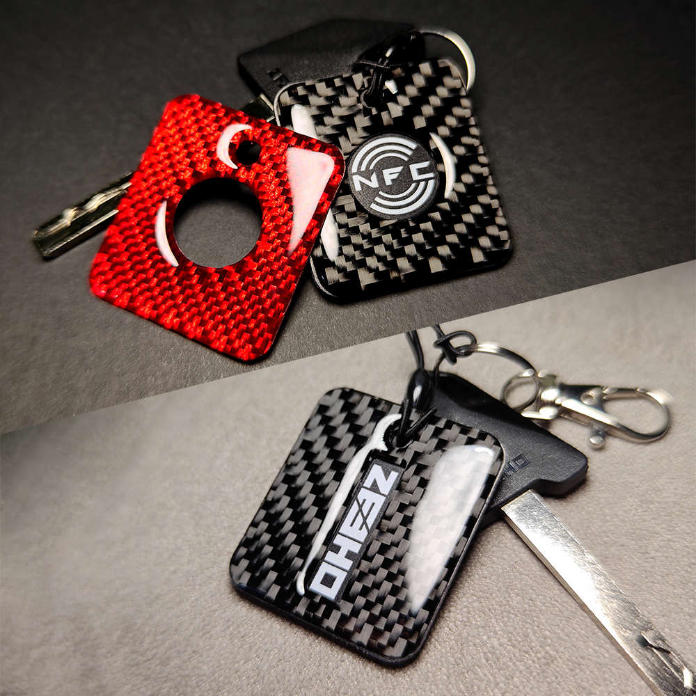 极核AE2AE4电动车钥匙配件NFC感应卡片钥匙卡改装碳纤维保护贴片