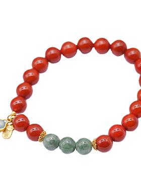 s925银翠玉葫芦天然南红手链手串