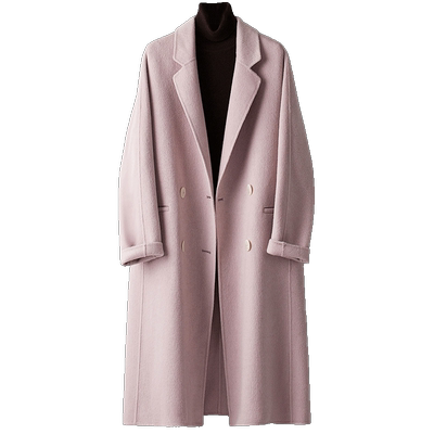 简约气质双面呢羊毛大衣