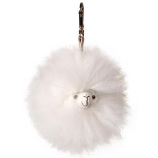 INJOI羊驼毛挂饰圆驼柔软包挂件秘鲁钥匙扣儿童闺蜜生日新年礼物