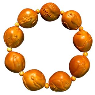 无相佛橄榄核手串男款盘玩高端核雕原籽雕刻精雕核雕文玩男士手链