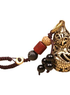 汽车钥匙双鱼个性创意小葫芦挂件