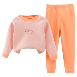 儿童保暖套装宝宝秋冬加绒加厚内衣德绒打底衫男孩女童秋衣裤睡衣