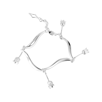 s925纯银铃兰花手链女轻奢小众