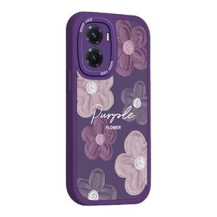 适用vivoY100手机壳y77新款y78+全包Y52t紫色Y33s时尚y35m硅胶Y30标准版y97浮雕y93花Y7s男女款y5s防摔保护套