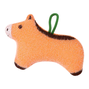 2件包邮 日本DECOLE福马可爱小动物洗碗海绵擦清洁刷吸水清洁家用