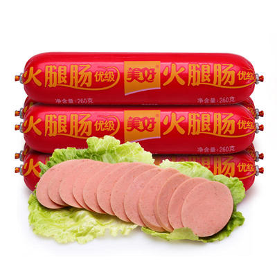美好优级火腿肠260g火锅食材餐饮即食肠方便速食四川风味