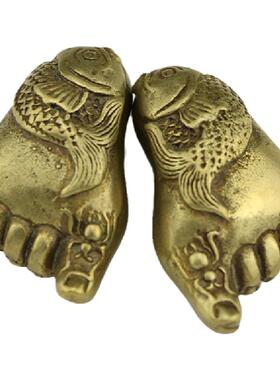 鲤鱼连年有余知足常乐茶宠摆件