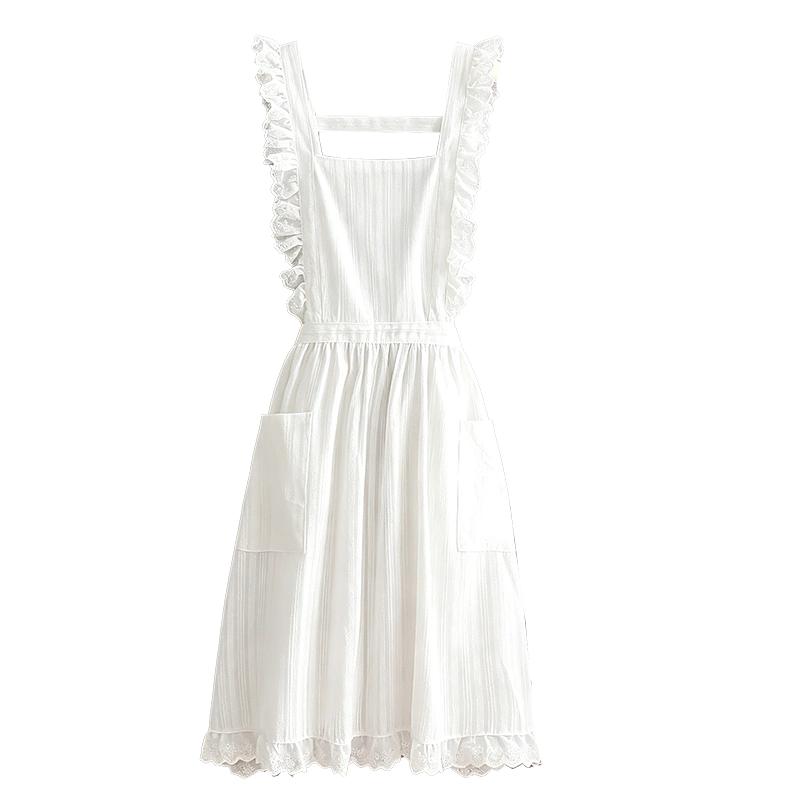 纯棉蕾丝显瘦洛丽塔围裙