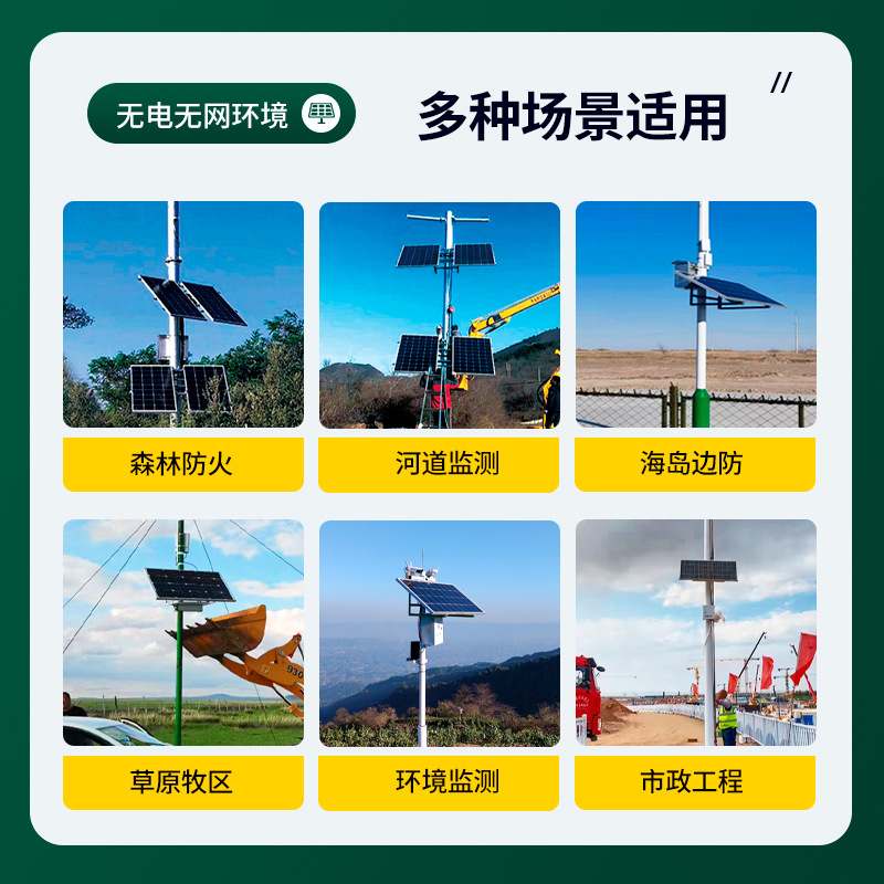 60w30ah太阳能监控供电系统12v锂电池板户外筒式系统发电光伏光伏