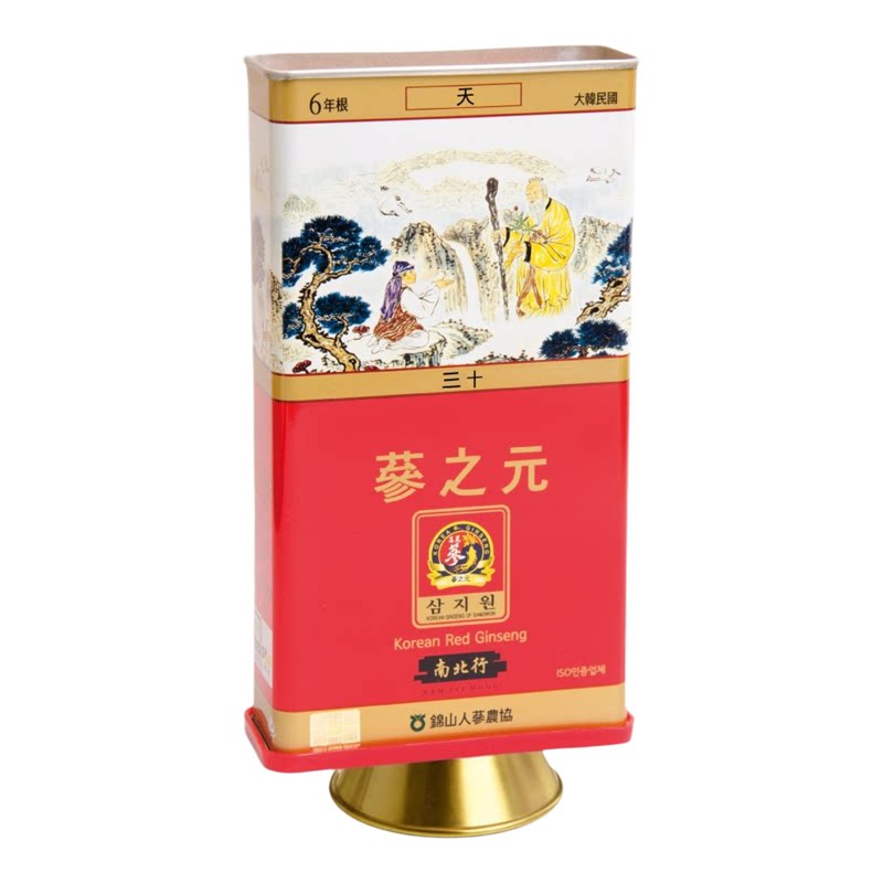 参之元高丽参天字级6年根40支4两滋补人参多年高品质补气提神大补