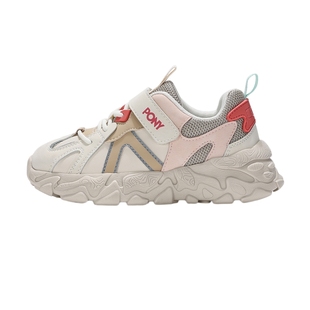 波尼Pony女童新款低帮慢跑休闲运动鞋241K1MD03RD