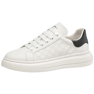 【轻软发泡底】千百度男鞋新款小白鞋增高厚底休闲鞋男士百搭板鞋