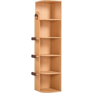 林氏儿童转角书柜学生客厅卧室墙角拐角置物架落地绘本架书架林氏