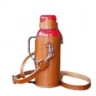 dadali手工定制适用传家壶小号595ml头层牛皮杯套壶套按扣款